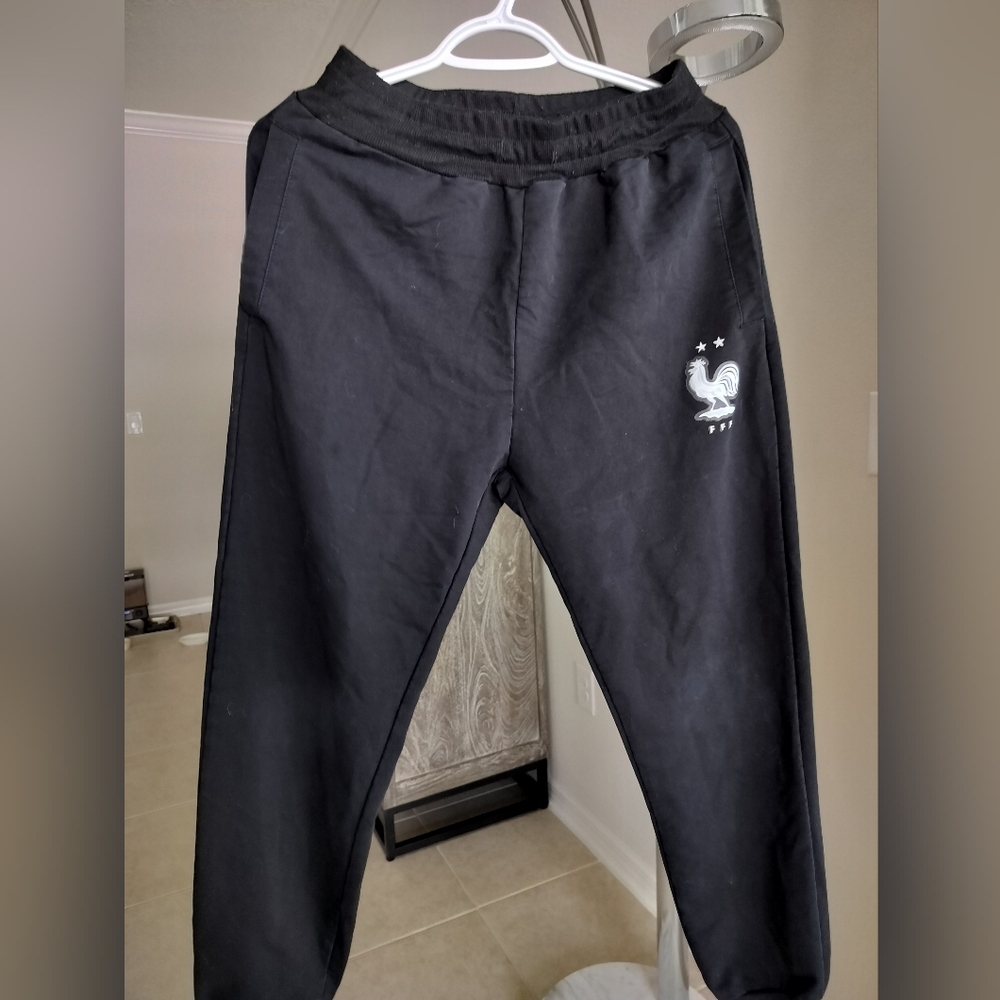 Official French National Soccer Team Black Joggers, 2** World Champion 🏆